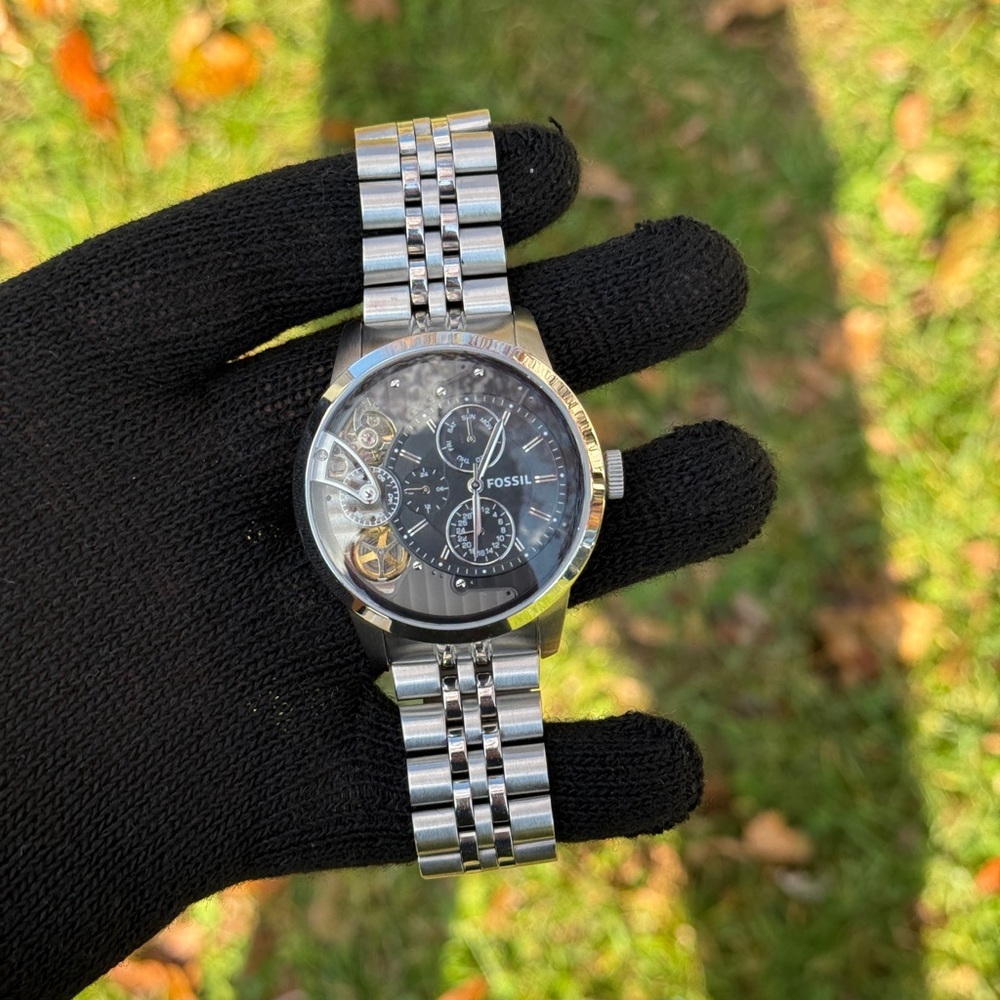 Fossil Townsman Multi-Function Black Dial Men's W… - image 4